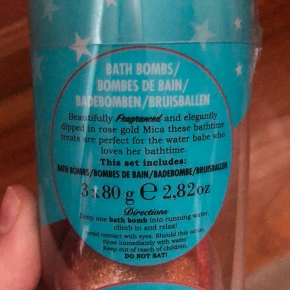 Bath bombs rose gold fixers trio set - Picture 3 of 3